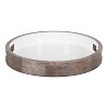 Kate and Laurel Ehrens Tray, 15" Diameter, Gray and White - 2 of 4