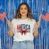 Simply Sage Market Coquette America Checkered Short Sleeve Tee - 2 of 4