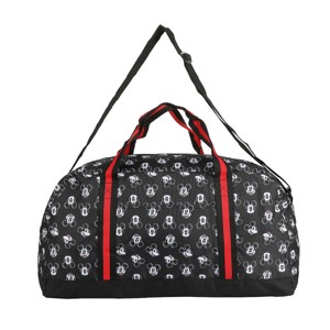 Disney Mickey Mouse Faces All-Over Print Black 21” Packable Duffel - 1 of 4