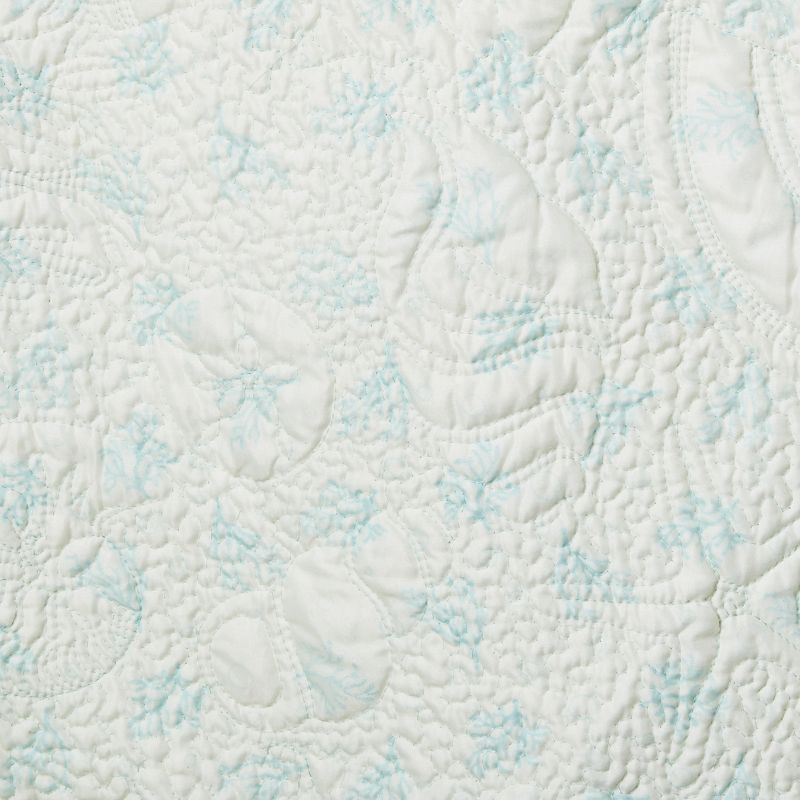 C&F Home St. Martin Blue Cotton Cotton Quilt Set - Reversible and Machine Washable, 5 of 8