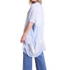 Women's Lightweight Floral Embroidered Tassels Boho Festival Duster Wrap - LETO - 2 of 2
