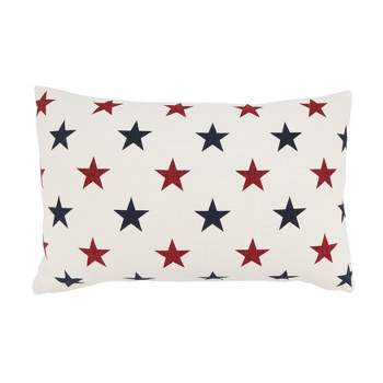 Saro Lifestyle Americana Stars Poly Filled Throw Pillow