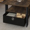 HOMLUX 31" Coffee Table Modern Living Room Furniture with Storage Bin Drawer & Open Shelf - 4 of 4