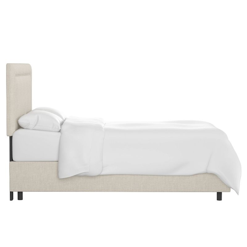 Skyline Furniture Empire Linen Upholstered Bed, 4 of 9