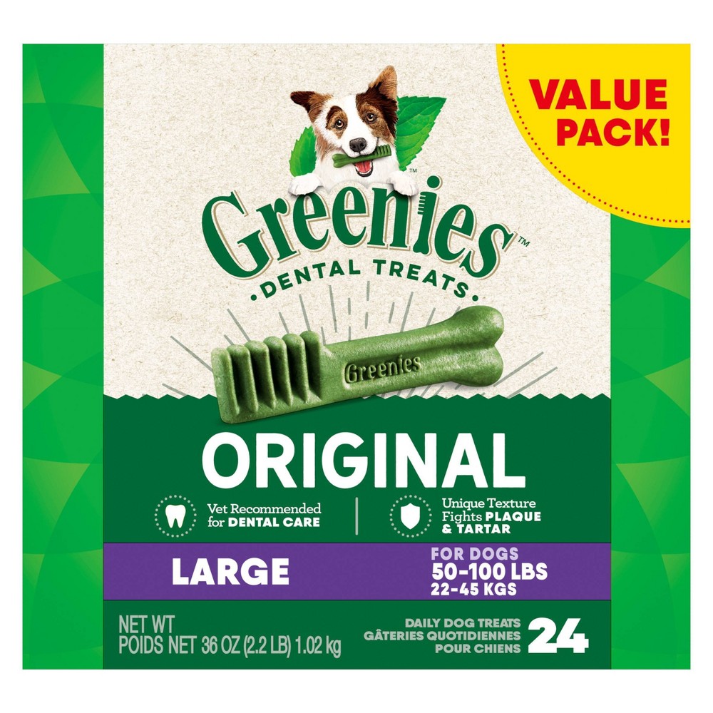 UPC 642863101069 product image for Greenies Large Chewy Dental Dog Treats Original Chicken - 36oz/24ct | upcitemdb.com