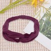 Unique Bargains Women's Stripes Elastic Cross Headwrap 1 Pc - 4 of 4