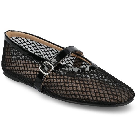 Женские платья Journee Collection Journee Women's Casha Mesh Dress Flats, Black 10