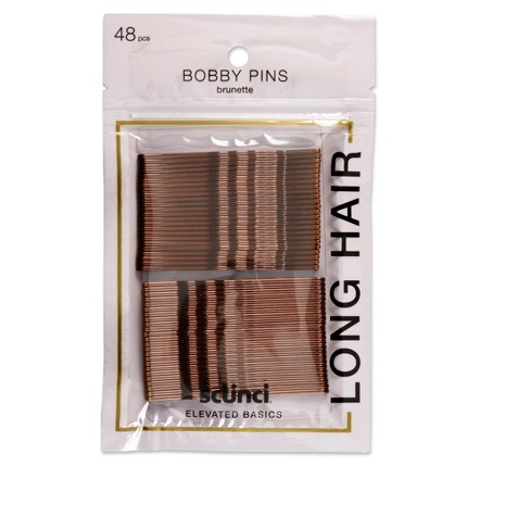 Conair Scunci Extra Long Bobby Pins Brunette 48pk Target