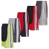 Mens Moisture Wicking Athletic Basketball & Gym Workout Shorts with Pockets Multipack, Up to 3XL, Pack of 5 - 2 of 4