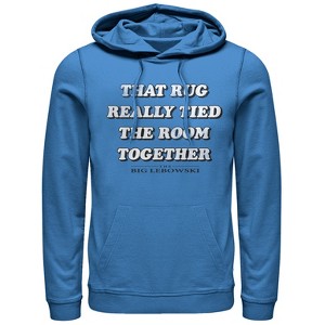 Men's The Big Lebowski Rug Really Tied Room Together Pull Over Hoodie - 1 of 3