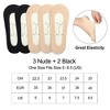 LotFancy 5 Pairs No Show Socks for Women Female, Hidden Low Cut Liner Socks, US Women Size 6-8.5 - 3 of 4