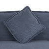 Modular Corduroy Sofa Couch, Upholstered Sofa with Removable Pillows & Deep Seat for Living Room - ModernLuxe - 4 of 4