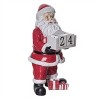 Transpac Resin Santa Advent Calendar Figurine Decorative Object for Christmas Cheer Red Tabletop Decoration Indoor Use Gift Giving and Hostess Gifts - 2 of 4