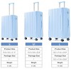 3-Piece Hardshell Luggage Set with Spinner Wheels, TSA Lock, Telescopic Handle & Corner Guards – 20"/24"/28" Lightweight Suitcases –Cuddlewood - 4 of 4