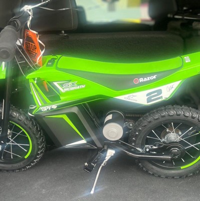 Razor Sx125 12v(100w) Mcgrath Dirt Electric Bike - Green : Target