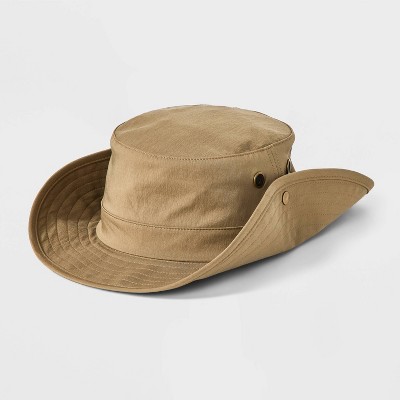 Men's Cotton Blends Boonie Bucket Hat With Blue Cord 