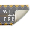 Stupell Industries Desert Boho Wild & Free Printed Plush Bath Mat And Bath Rug, Design By Alison Tauber, 18"X30" - 2 of 4