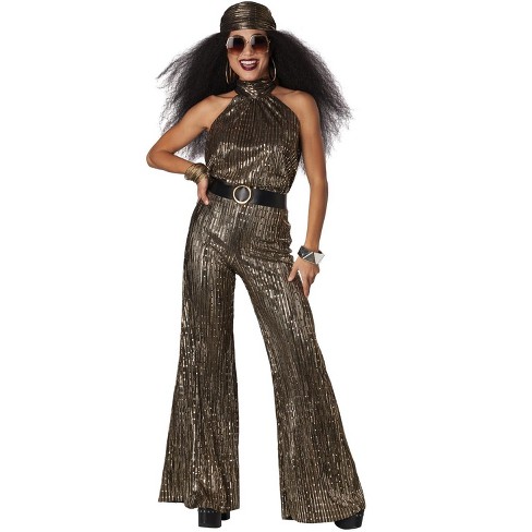 Charades Women's 70's Disco Pants Costume - Large : Target