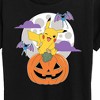 Women's - Pokémon - Pikachu Pumpkin With Moon Short Sleeve Graphic T-Shirt - 2 of 4