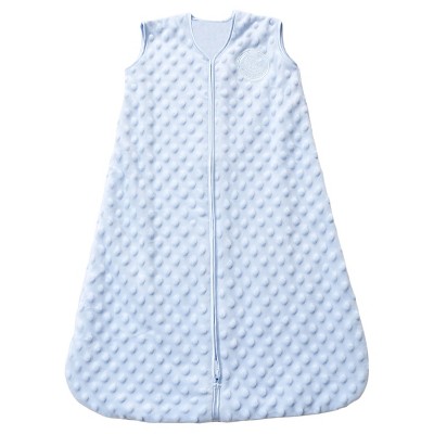 HALO Sleepsack Plushy Dot Velboa Wearable Blanket - Blue - M