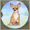 E & S Imports 2.5 Inch Chihuahua (Tan) Car Coaster Super Absorbent Coasters - 3 of 3