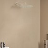 CASAINC 1-Spray Pattern with 2.5-GPM Round 12 in. Ceiling Mount Rain Fixed Shower Head in Brushed Nickel - 2 of 4