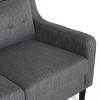 NicBex 58 Inch Tufted Back Loveseat Sofa,2-Seater Couch with Removable Cover for Living Room,Small Space,Office,Apartment - 4 of 4