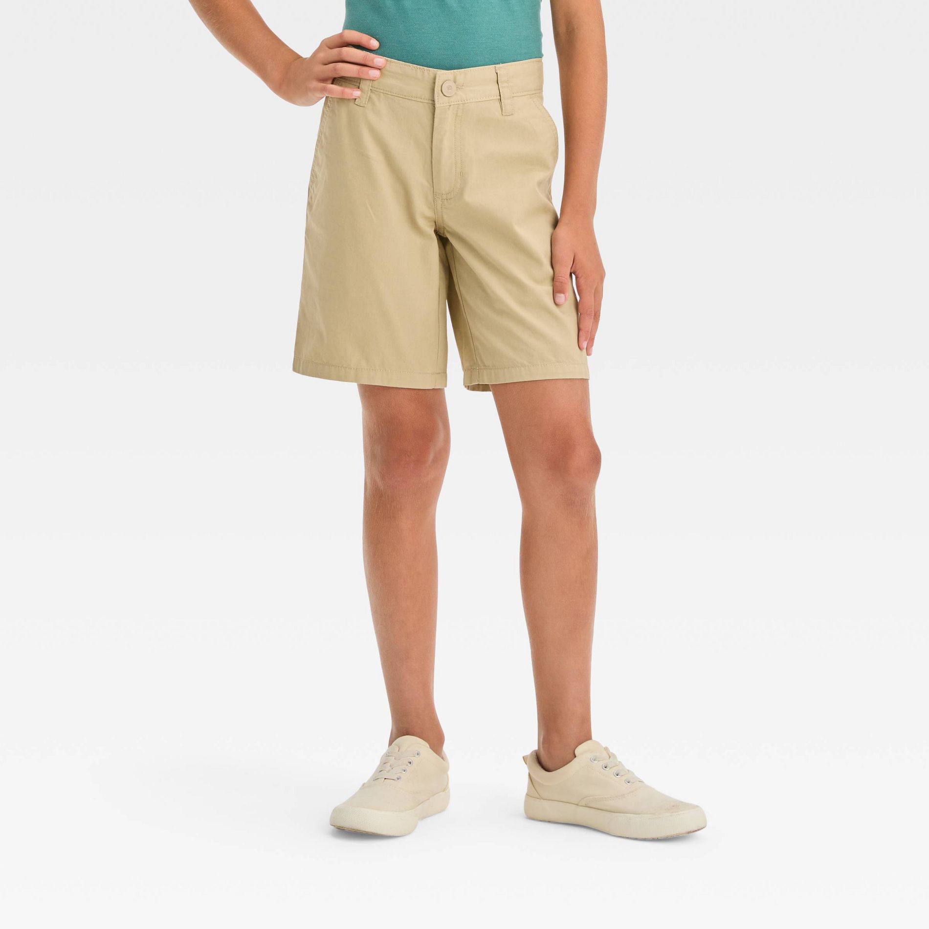Boys' Flat Front 'At the Knee' Chino Shorts - Cat & Jack™