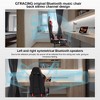 GTRACING Gaming Chair with Bluetooth Speakers Music Office Chair with Footrest PU Leather Recliner - 3 of 4