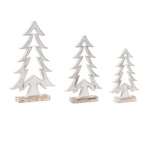 Wood Pine Tree Outline (Set of 3) - 1 of 4