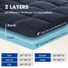 kayamas 3" Double-layer Mattress Topper include 2"  Gel Memory Foam and 1" Pillow Top Mattress Pad Cover with Elastic deep pocket - 3 of 4