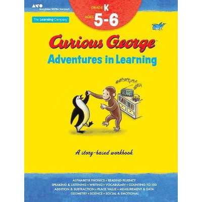 Curious George Adventures in Learning, Kindergarten - by  The Learning Company (Paperback)