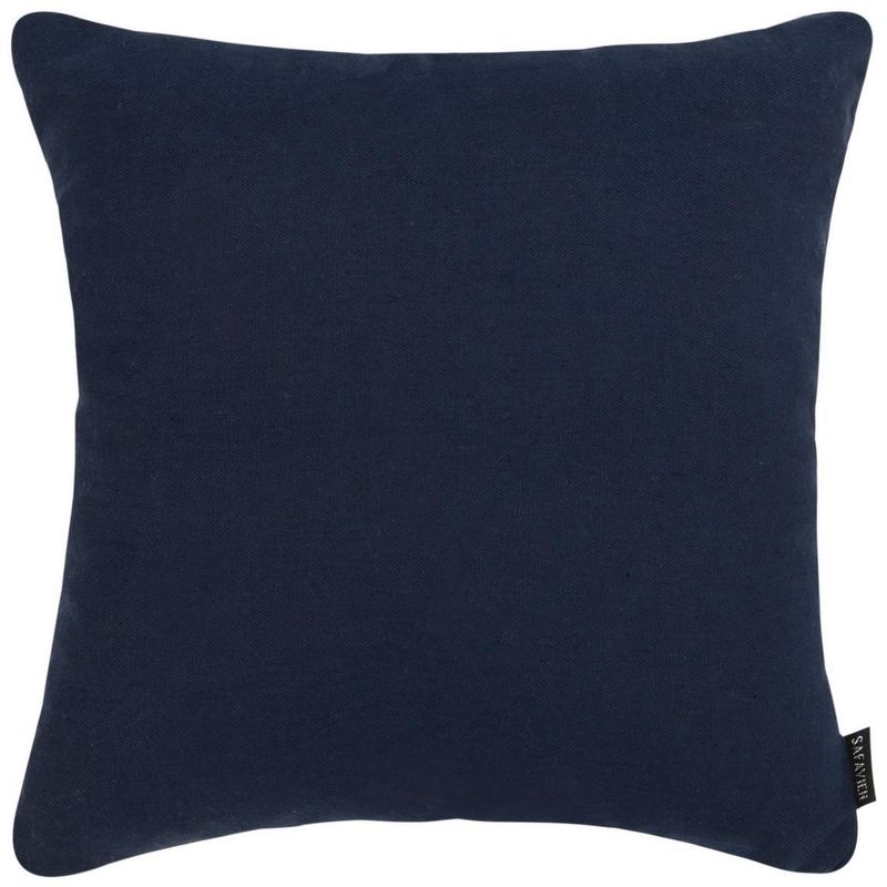 Blossom Pillow - Navy/Periwinkle - 16" x 16" - Safavieh ., 3 of 4