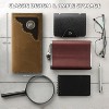 Wrangler Slim Wallet Front Pocket Genuine Leather RFID Blocking, Silver Concho - 3 of 4