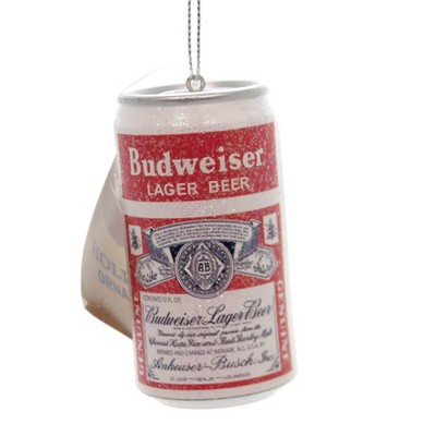 Holiday Ornament 3.0" Budweiser Can Beer Inbev Bud Alcohol  -  Tree Ornaments
