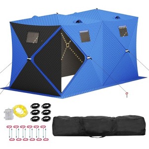 TackView Pop Up Ice Fishing Tent, Windproof Portable Hub Design - 1 of 4