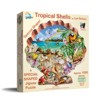 Sunsout Tropical Shells 800 pc Special Shape  Jigsaw Puzzle 95012 - 2 of 4