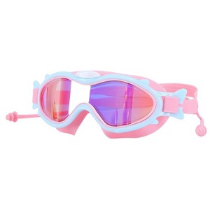 CoolWorld Kids Swim Goggles with Ear Plugs for Ages 3-16 Pink - 1 of 4