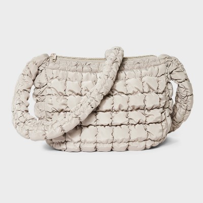 Puffer Crossbody Handbag - Wild Fable™ Taupe