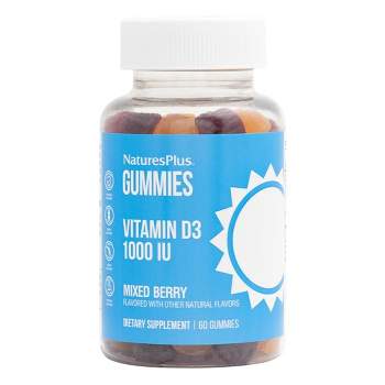 Nature's Plus Gummies Vitamin D3 1000 IU  -  60 Gummy