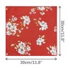 Elerevyo Men's Floral Print Soft Wedding Party Pocket Squares 1 Pcs 11.8"×11.8" - 2 of 4