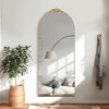 Dovelina Vintage Arched Full Length Standing Mirror Vanity Floor Mirror - 2 of 4