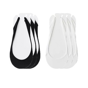 Anna-Kaci Women's Low Cut No Show Liner Socks with Non-Slip 3D Silicone Heel Grip Pack of 6 Pairs - 1 of 3