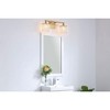 Elegant Lighting Phineas 2 light Brass and Clear Crystals wall sconce - 2 of 4