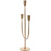 Storied Home Hand-Forged Metal Candelabra, Antique Brass Finish - 3 of 4