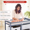 Wooden Baby Changing Table, Modern Diaper Changing Table, Infant Diaper Changing Station Dresser with 3 Laundry Baskets and Changing Pad - 4 of 4