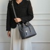 MKF Collection Larissa Vegan Leather Women’s Bucket Hobo Handbag with Wallet by Mia K - 3 of 4