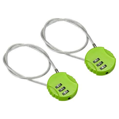 Unique Bargains Gym Locker Sports Bike 3-digit Small Combination Lock  Padlock : Target