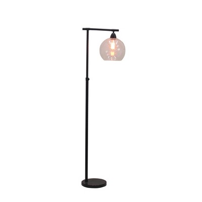 Stationary Down Bridge Floor Lamp Black (Includes CFL Light Bulb) - Fangio Lighting