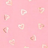 pink foil hearts